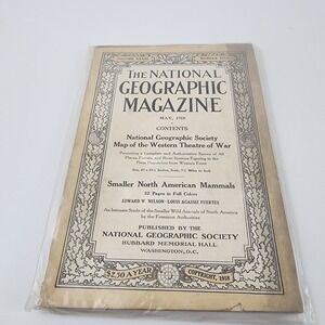 National Geographic Magazine May 1918 No  Insert